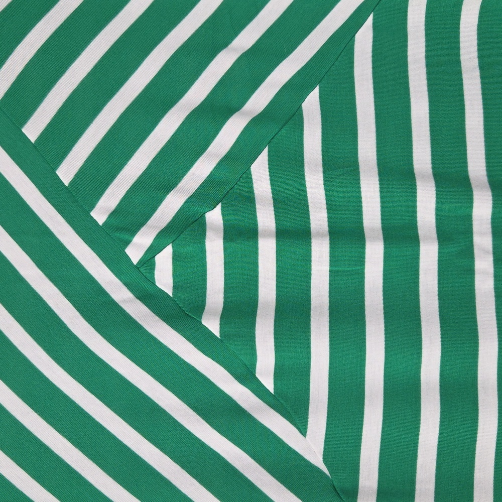 CAbi 5758 Green and White Diagonal Striped Tank Top Size M - Picture 2 of 6